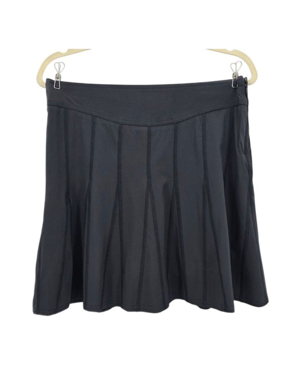 Athleta Womens 4 Skort Wear About Skort Black A-Line Pocket Lined Activewear